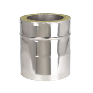 Straight Length 200mm Twin Wall Insulated Flue Pipe - 6" (150mm)