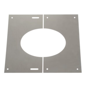 Finishing Plate 30-45° For Twin Wall Flue Pipe - 6" (150mm)