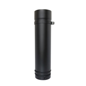 500mm Pipe 1 Part Adjustable Pipe 4" (100mm) - Matt Black