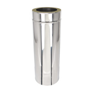 Straight Length 500mm Twin Wall Insulated Flue Pipe - 6" (150mm)