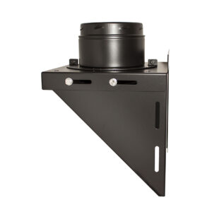 Adjustable Base Support Sflue Black - 5" (125mm)