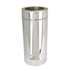 Adjustable Length 350mm-500mm Twin Wall Insulated Flue Pipe - 6" (150mm)