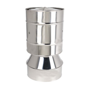 Anti-Wind Cowl For Twin Wall Insulated Flue Pipe - 6" (150mm)