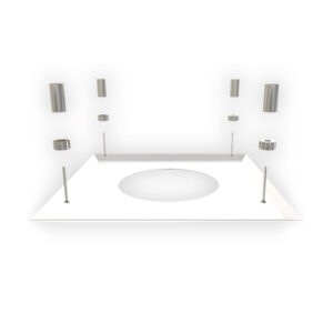 KW Pro Fire Stop Cover Plate White - 8" (200mm)