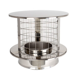 Rain Cap Birdguard For Twin Wall Flue Pipe - 6" (150mm)
