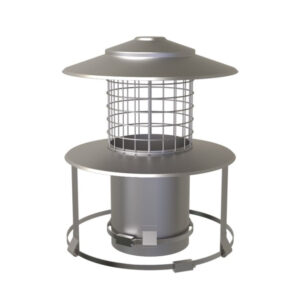 Pot Hanger with rain cap mesh (Stainless Steel) - 7"