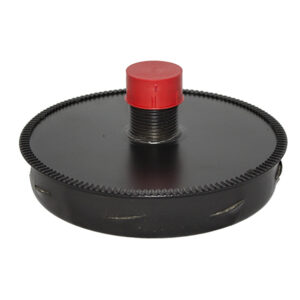 Tee Cap (Locking Plug) With Drain Sflue Black - 5" (125mm)