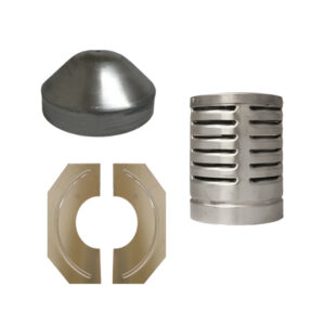 Gas Liner Installation Pack C (Cowl, Clamp Plate & Nose Cone) - 6" (150mm)