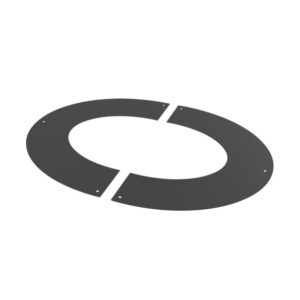 KW Pro 45° Round Finishing Plate - 4" (100mm) -  Black