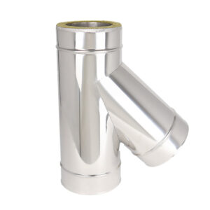 Tee Piece 135° - Twin Wall Insulated Flue Pipe - 6" (150mm)