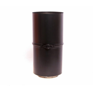 Adjustable Slip Section - 5" (125mm) - Black Sflue