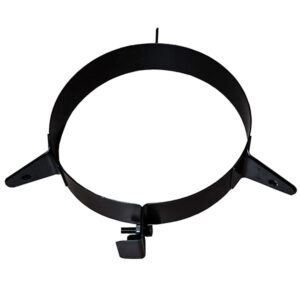 Guy Wire Bracket For Twin Wall Flue Pipe - 5" (125mm) - Black