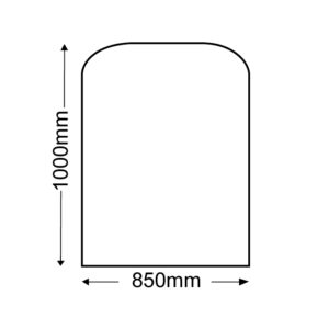 Medium Standard Honed Granite Hearth 850mm x 1000mm