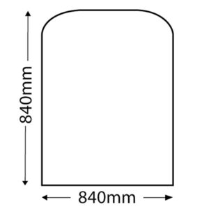 Small Standard Glass Hearth 840mm x 840mm